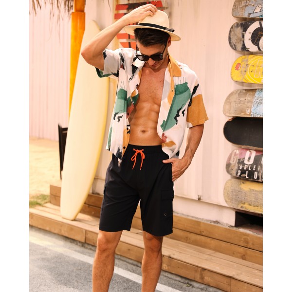 SILKWORLD Lot De 2 Maillots De Bain Pour Homme à Séchage Rapide