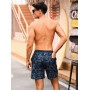 SILKWORLD Mens Swimming Trunks with Compression Liner 2 in 1 Quick-Dry Swim Shorts with Zipper Pockets