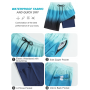 SILKWORLD Mens Swim Trunks 2 in 1 Quick Dry Swim Shorts Mens Bathing Suits with Compression Liner