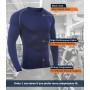 SILKWORLD Mens Long-Sleeve Compression Shirt Base-Layer Running Top