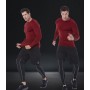 SILKWORLD Mens Long-Sleeve Compression Shirt Base-Layer Running Top