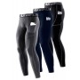 SILKWORLD Mens 1~3 Pack Compression Pants Pockets Cool Dry Gym Leggings Baselayer Running Tights