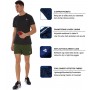 SILKWORLD Mens Workout Shorts Stretch Running Shorts Quick Dry Lightweight Summer Shorts with Zipper Pockets (Pack of 1,2,3)