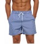 SILKWORLD Mens Swimming Trunks 5 Inch Inseam Swim Shorts Summer Bathing Suit Swimwear Beachwear with Pockets