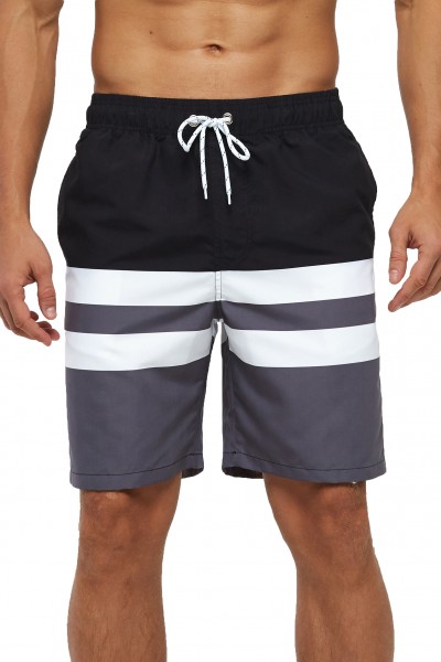 SILKWORLD Mens Swimming Shorts Quick Dry Beach Trunks Swimwear with Mesh Lining