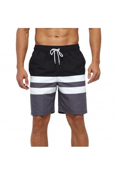 SILKWORLD Mens Swimming Shorts Quick Dry Beach Trunks Swimwear with Mesh Lining