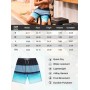 SILKWORLD Mens Swim Trunks with Compression Liner 9 Beach Board Shorts Men 2 in 1 Quick Dry Bathing Suit with Pockets