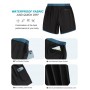 SILKWORLD Mens 2 in 1 Swim Trunks Quick Dry 7 Inch Beach Shorts with Compression Liner and Pockets